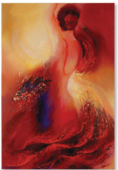 Flamenca Oil Canvas Figure Painting