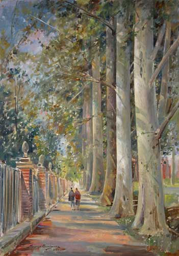 Jardines del Principe-Aranjuez Oil Canvas Landscaping