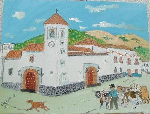 Alpujarra Granada  Berchules Oil Canvas Landscaping