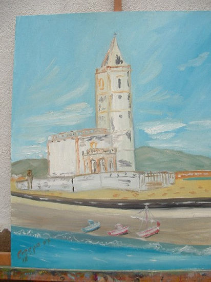 Almería Cabo de Gata Almería IGLESIA Oil Canvas Landscaping