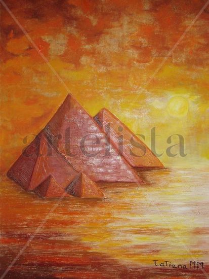 Giza Oil Canvas Landscaping