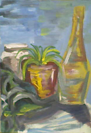 Naturaleza Muerta 2 Acrylic Card Still Life Paintings