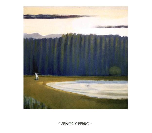 SEÑOR Y PERRO Oil Canvas Landscaping