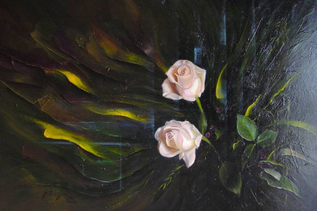 Rosas y Viento Oil Panel