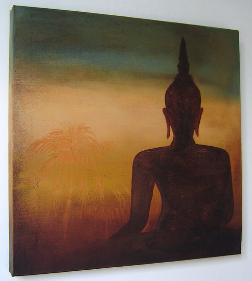 BUDHA Acrylic Canvas Figure Painting