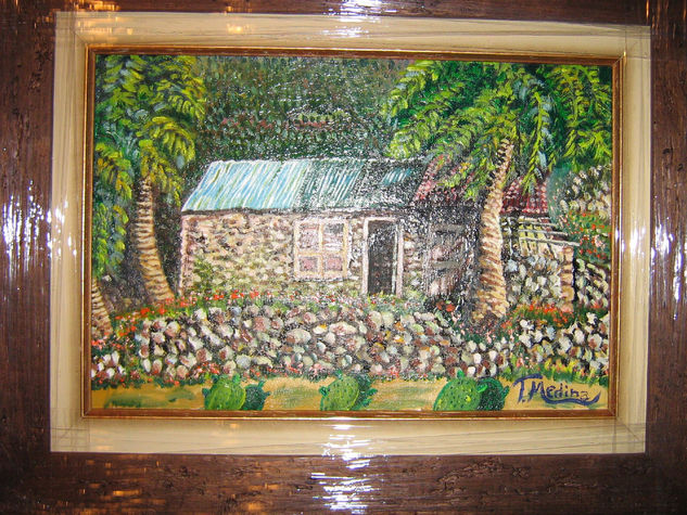 CASA EN LA GOMERA Oil Canvas Landscaping