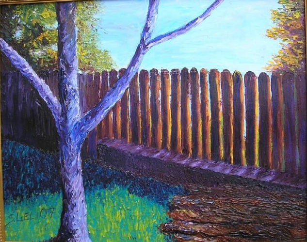 Ciruelo en Invierno Oil Canvas Landscaping