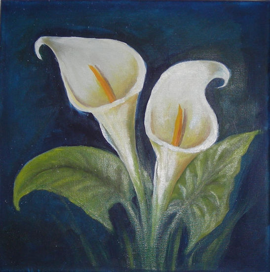 CALAS Oil Canvas Floral Painting