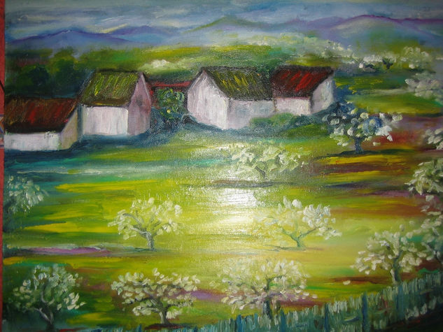 Casas5 Oil Canvas Landscaping