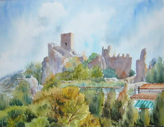 Castillo de la Iruela Watercolour Paper Landscaping