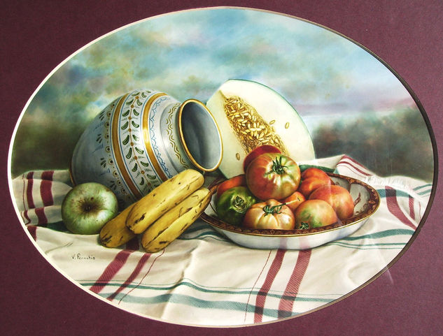 Bodegón con frutas Watercolour Card Still Life Paintings