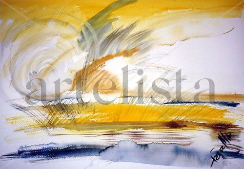 Amarillo Watercolour Paper Landscaping