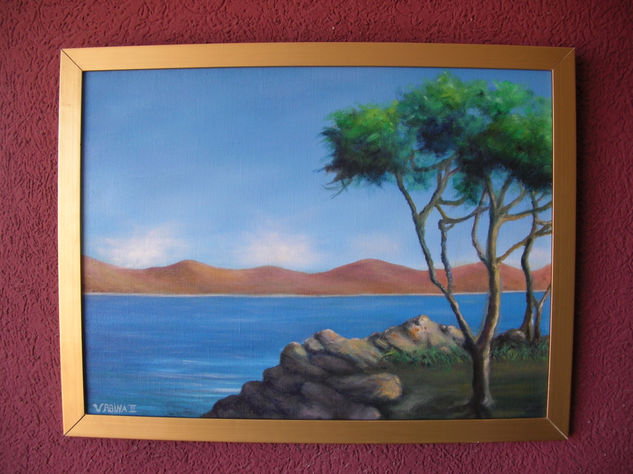 Paisaje apacible Oil Canvas Marine Painting