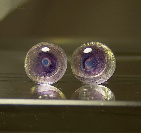 PENDIENTES TRANSPARENTE LILA 