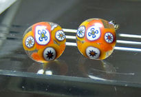 Pendientes en naranja