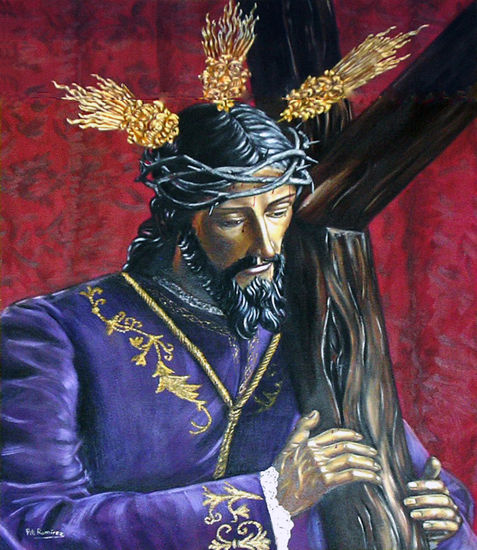 Cristo de Pasión Oil Canvas Portrait