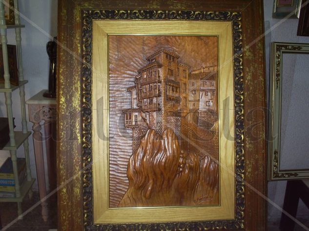 CASAS COLGANTES (CUENCA) Wood Figurative