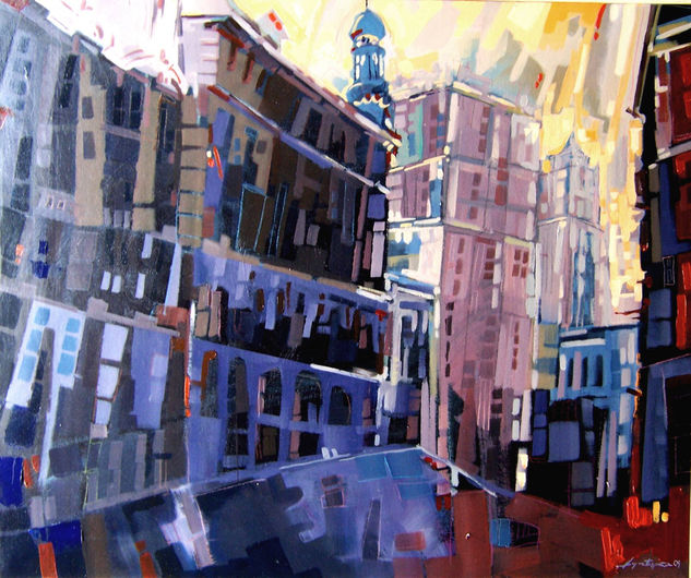 Urbano de Madrid Oil Canvas Landscaping