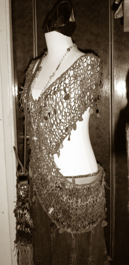 Pashmina de cuero