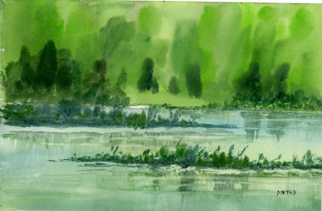 El lago de los sueños Watercolour Paper Landscaping