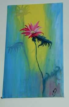 Margarita Acrylic Panel Floral Painting