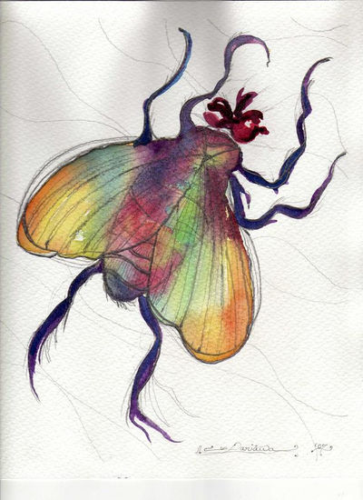 Mosca Watercolour Card Animals