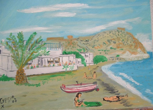 Almería Cabo d Gata Aguamarga Oil Canvas Landscaping