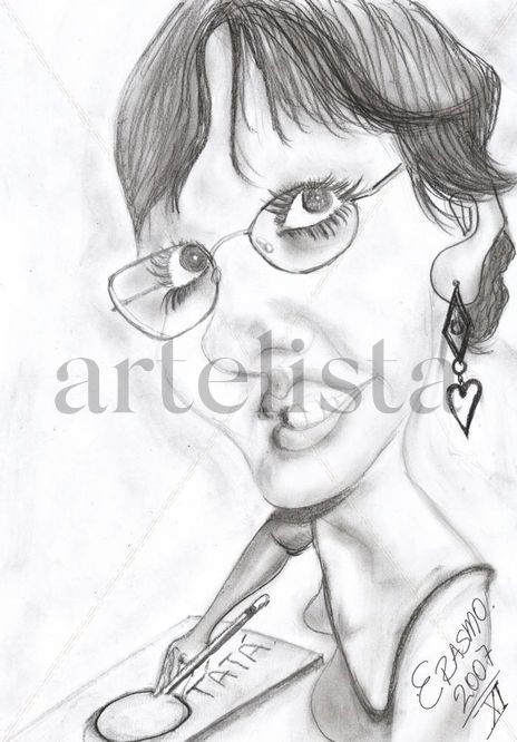 Caricatura  garota...