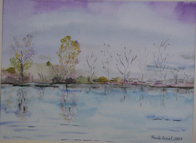 Reflejos en el Agua Watercolour Paper Landscaping