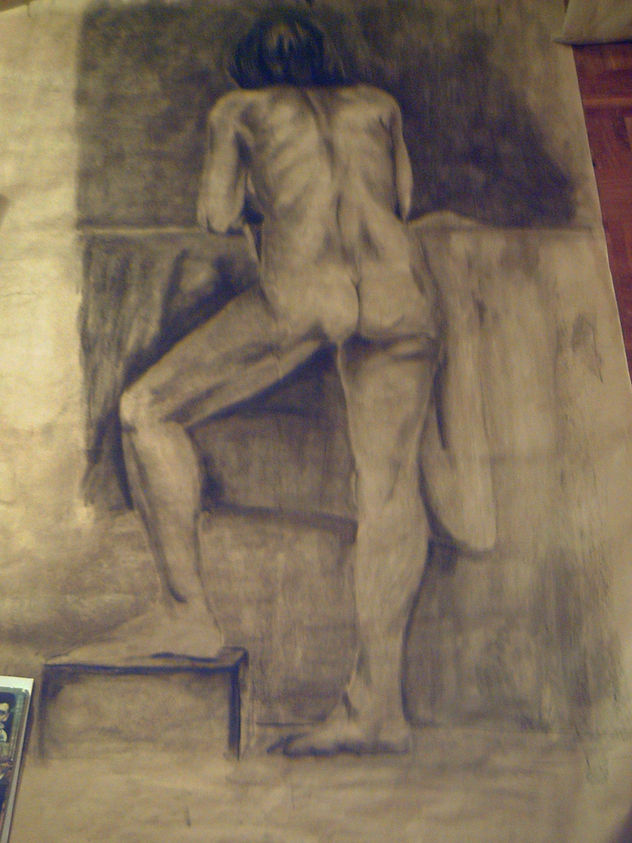 pose femenina de espaldas