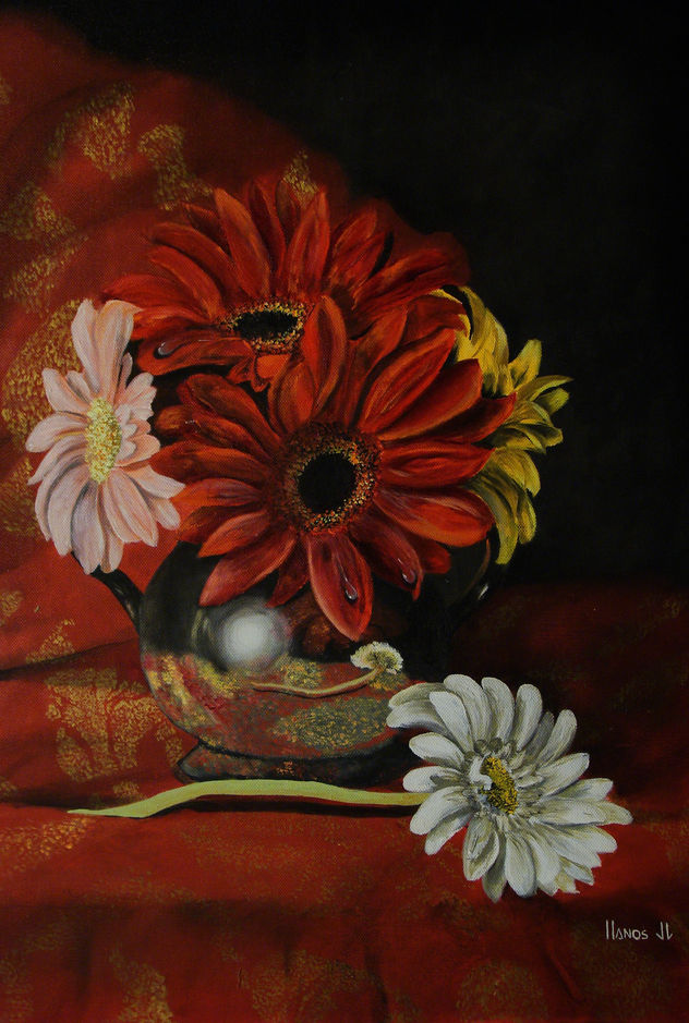 jarron con flores
