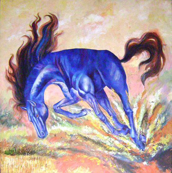 Azul Salvaje Oil Canvas Landscaping