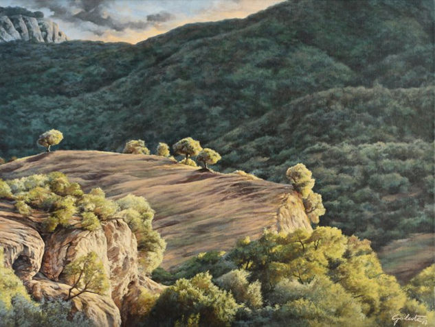 Valle del Tavizna Oil Canvas Landscaping