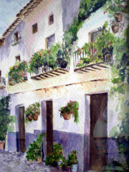 calle andaluza Watercolour Paper Landscaping