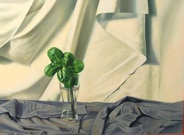 el vaso Oil Textile Still Life Paintings