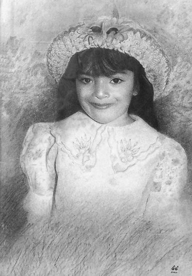 retrato de mi hija Kuky Graphite