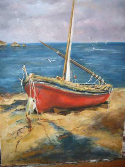 Barca amarrada en...