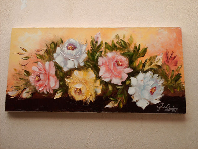 ROSAS Oil Canvas Floral Painting