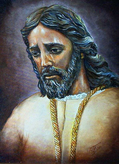 Cristo de los Panaderos Oil Canvas Portrait