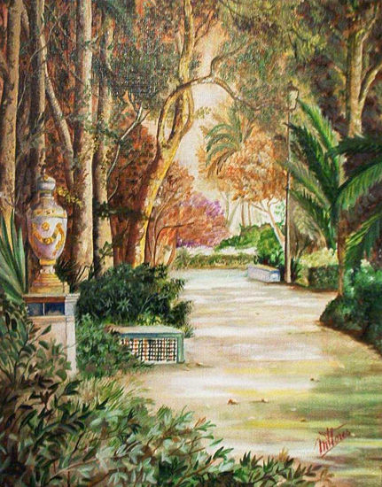 Parque de Mª Luisa Oil Canvas Landscaping