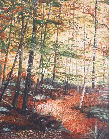 El otoño Oil Canvas Landscaping