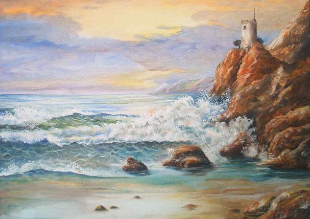 Marina del Atlántico Oil Canvas Marine Painting