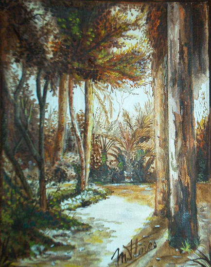 Mi Parque Oil Canvas Landscaping