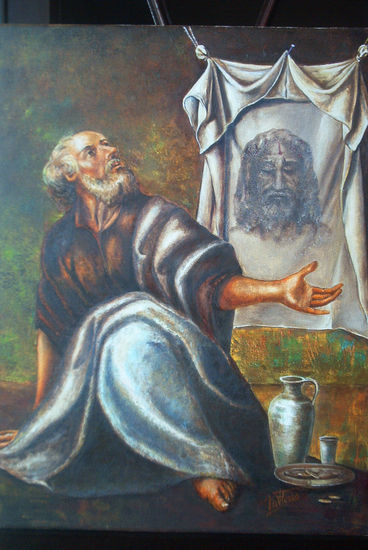 La Caridad Óleo Lienzo Retrato