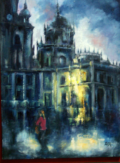 Catedral de Santiago Oil Canvas Landscaping