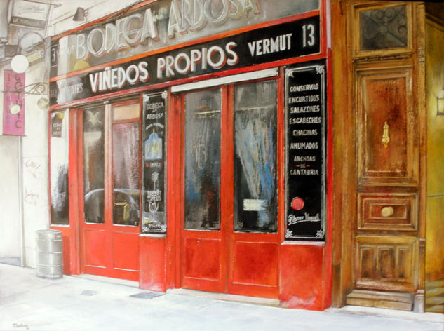 BODEGA ARDOSA-MADRID Oil Canvas Landscaping