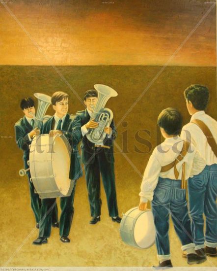 Músicos Oil Canvas Others