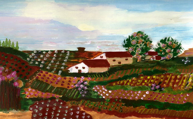 La huerta Acrylic Paper Landscaping