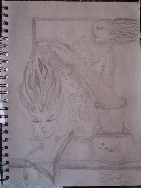 la mujer meditando