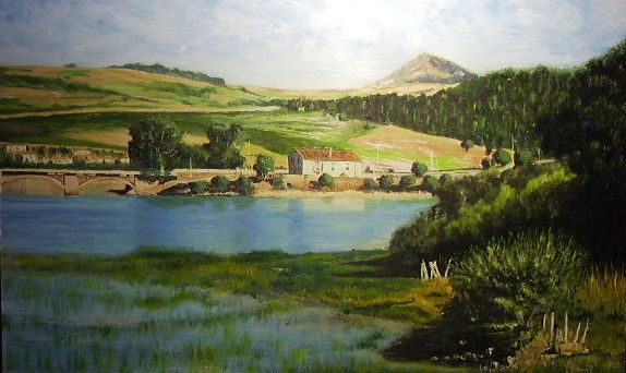 Embalse del Ebro Oil Panel Landscaping